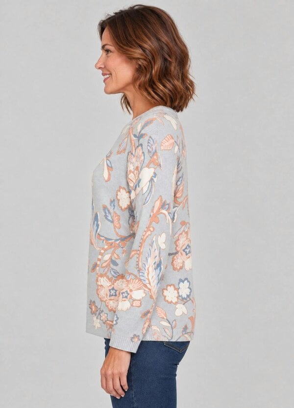TIGI Crew Neck Floral Jumper