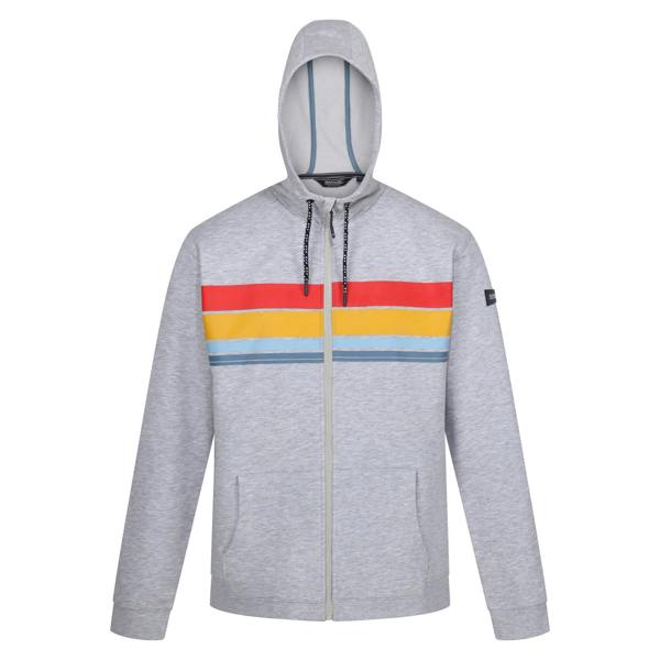 Regatta Mens Shorebay II Full Zip Hoodie - Silver Grey Marl - 