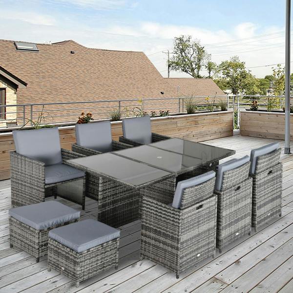 Resin Rattan Dining Set
