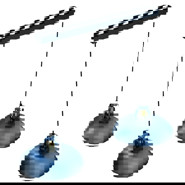 Milagro Felix Double Pendant Lamp 2XE27 The Hand Made High Quality Fittings 29CM Shades Rugged Industrial Look