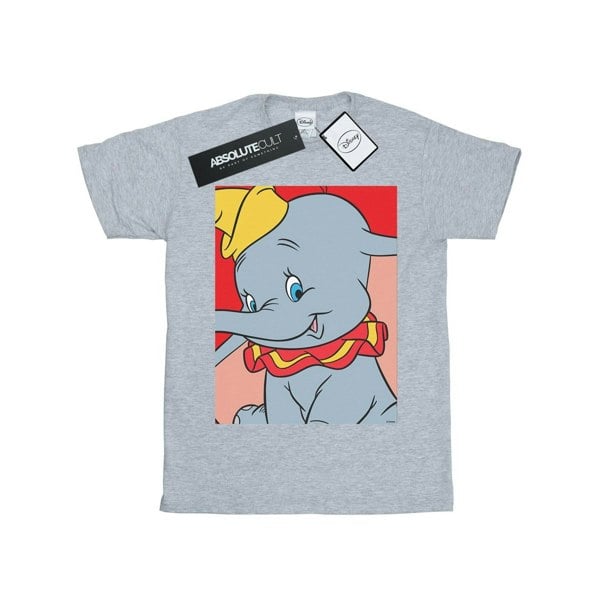 Disney Mens Dumbo Portrait T-Shirt - Sports Grey