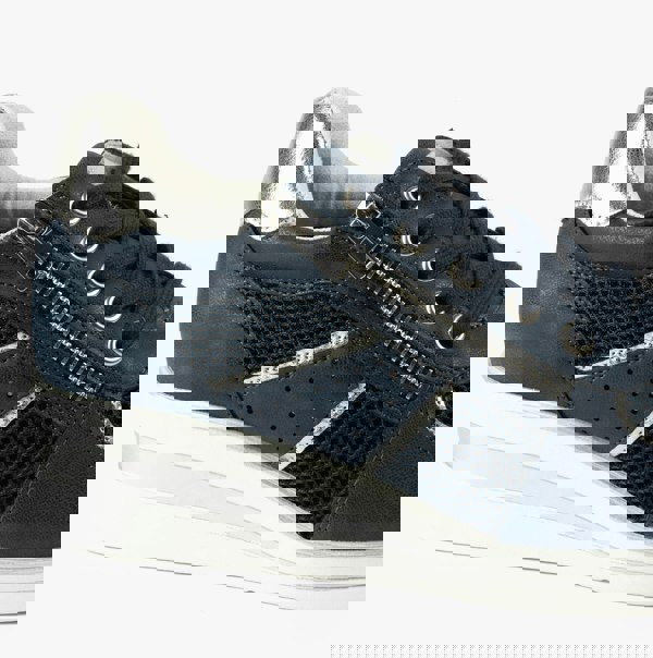 Cipriata GRAZIOSA Womens Lace-Up Wedge Trainers Navy