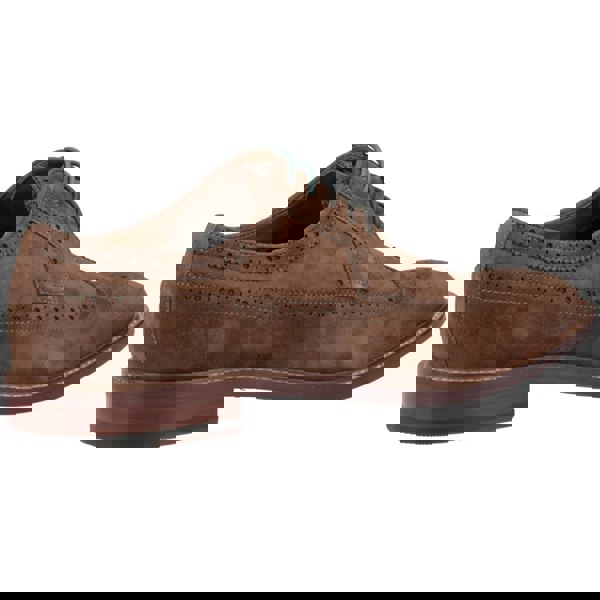 Dune London Superior Leather Wingtip Brogue Shoes - Brown