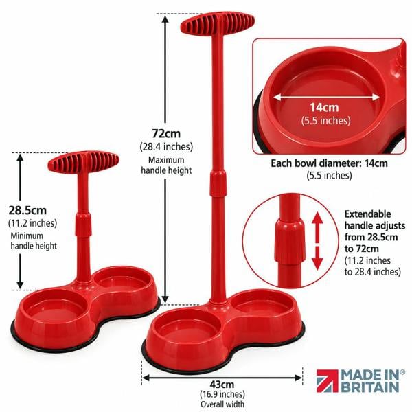 Made in the Mill No Need to Bend Pet Feeding Bowl