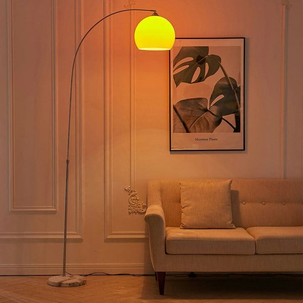 Adjustable 145-200cm Arched Floor Lamp 60W Lamps Living and Home