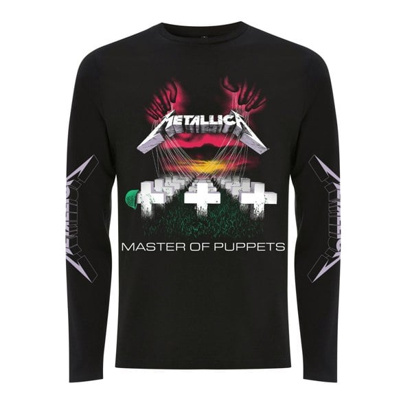 Metallica Unisex Adult Master Of Puppets Long-Sleeved T-Shirt - Black