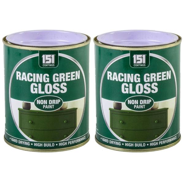 151 2X Racing Green Gloss Non-Drip Paint 300ml