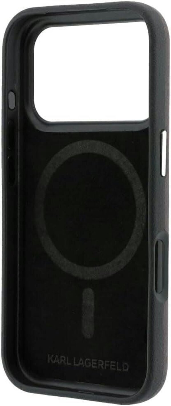Karl Lagerfeld Smooth PU Leather Case with Sketch Print and MagSafe for iPhone 17/18 Pro 6.3" Burgundy - KLHMP18L6PWKCIDR