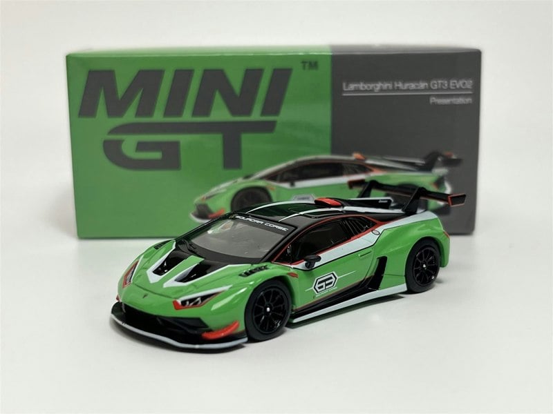 Mini GT Lamborghini Huracan GT3 EV02 Presentation LHD 1:64 Mini GT MGT00687L