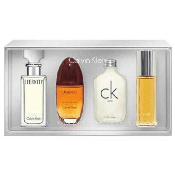 Calvin Klein Gift Set For Women - Eternity 15ml / Obsession 15ml / CK One 15ml / Escape 15ml
