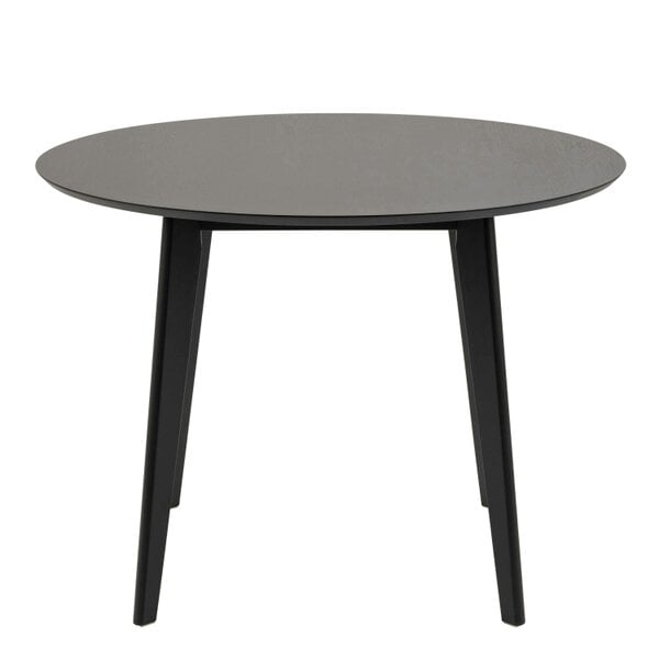 Wyld Haus Saffron Round Black Wooden Dining Table