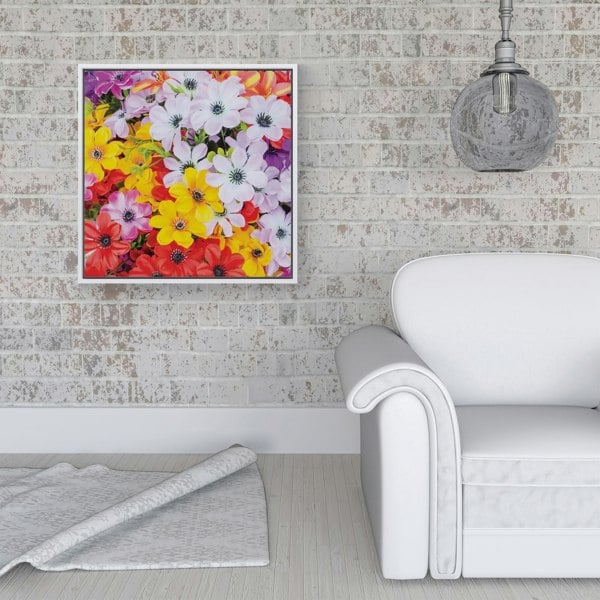 Warren Reed Spring Flowers Framed Canvas