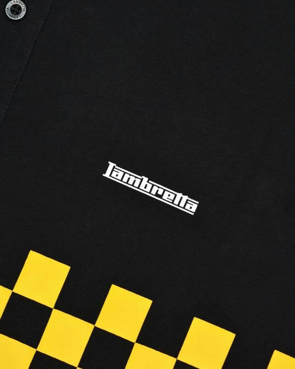 Lambretta Mens Classic Retro 2 Tone Mod Ska Casual Polo Shirt