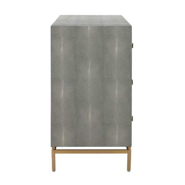 Furniture Edit Pesce Shagreen 6 Drawer Dresser Sideboard