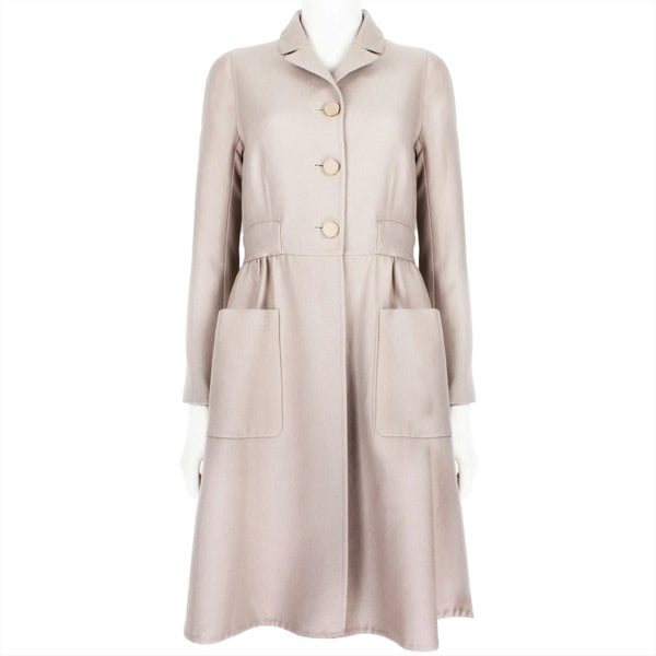 Valentino Technocouture blush pink wool and silk blend coat dress