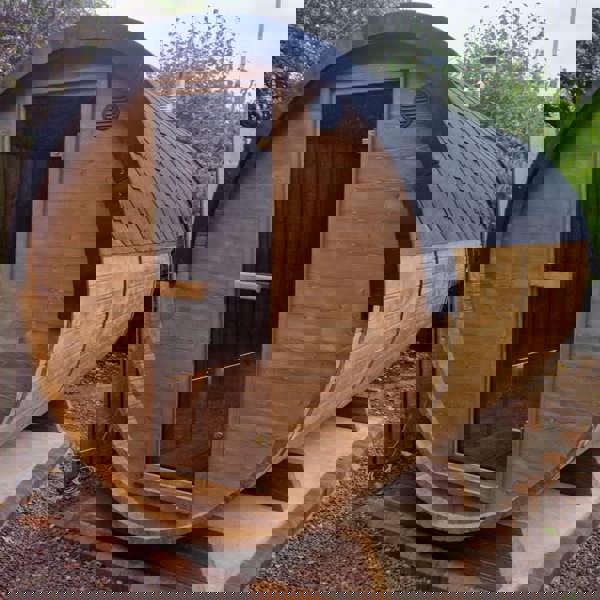 Wooden barrel sauna, Oct 6, 2024