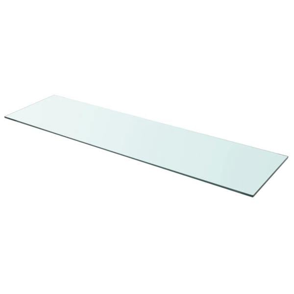 Berkfield Shelf Panel Glass Clear 110x30 cm