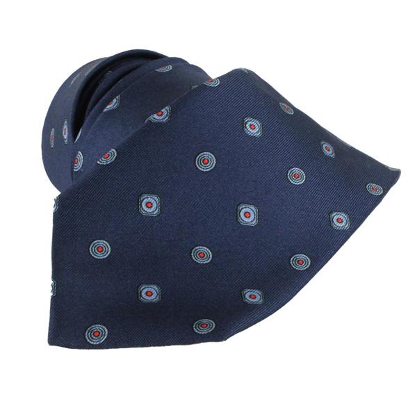 Dunhill silk tie in an archive cufflink pattern