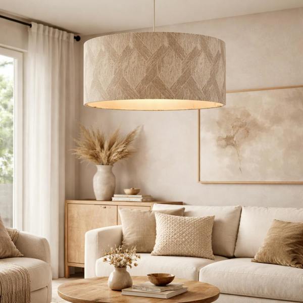 Pagazzi Lighting Parisa Silver Jacquard 50Cm Shade