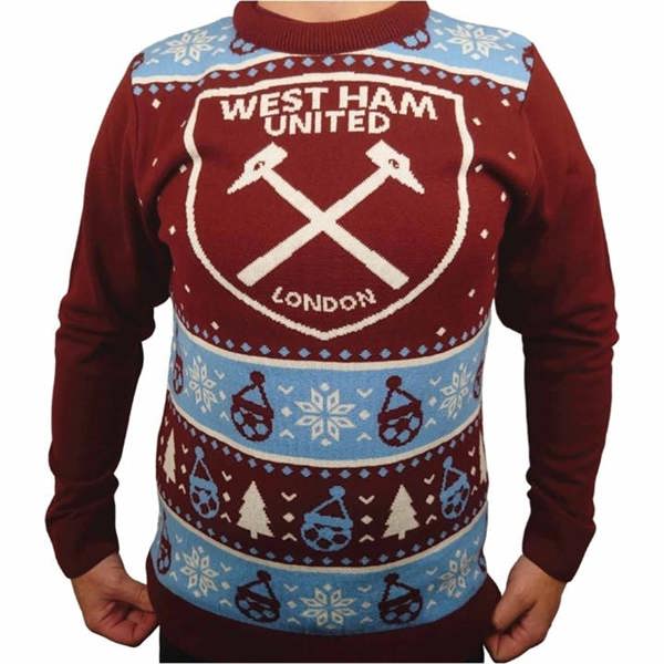 West Ham United FC Christmas Jumper Small, Clothing, Sports, Gift