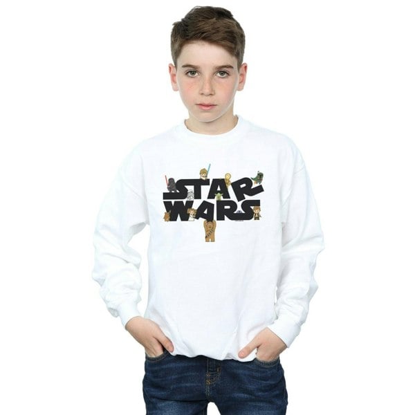 Star Wars Boys Kiddie Logo Sweatshirt - White