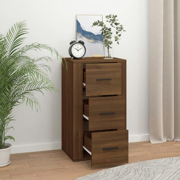Berkfield Sideboard Brown Oak 40x33x70 cm Engineered Wood