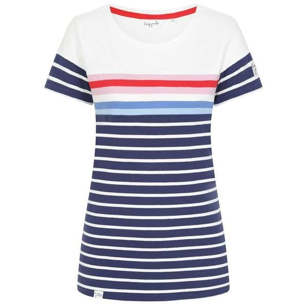 Lazy Jacks Women's Breton Top - Sapphire