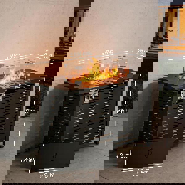 Gas Fire Pit Table
