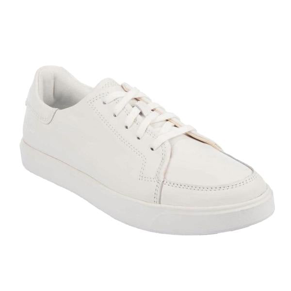 Timberland Mens Emerson Street Leather Trainers - White - 