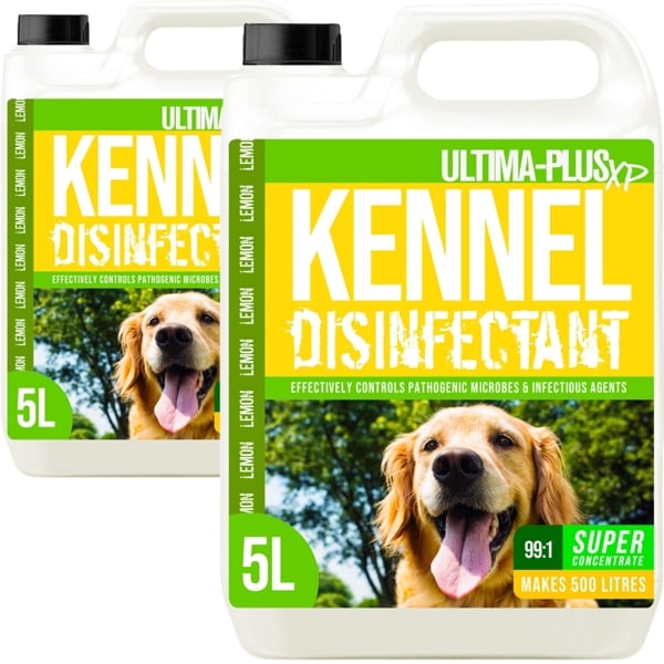 Ultima Plus XP ULTIMA-PLUS XP Kennel Kleen - Disinfectant, Cleaner, Sanitiser & Deodoriser - Concentrated Formula Kennel Cleaner 10L Lemon