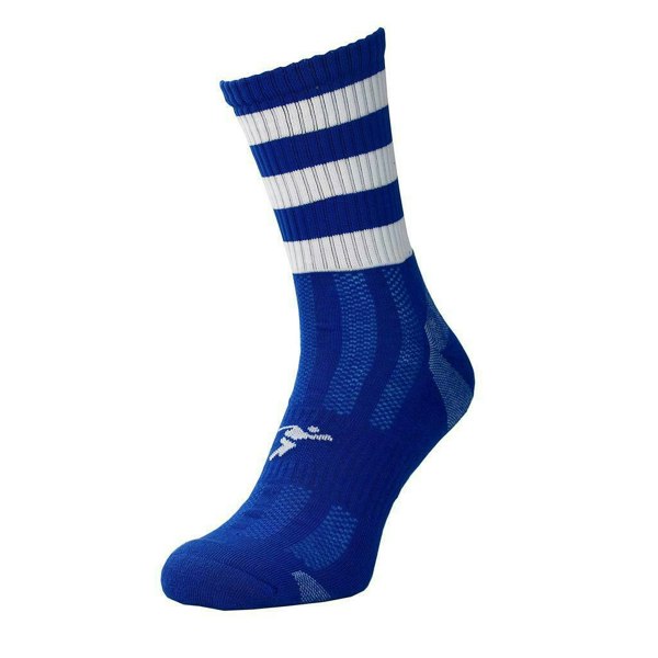 Precision Unisex Adult Pro Hooped Football Socks - Royal Blue/White