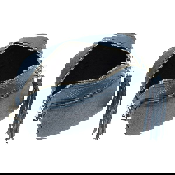 Kitise Tassel Charm Genuine Italian Leather Camera Handbag Crossbody Bag