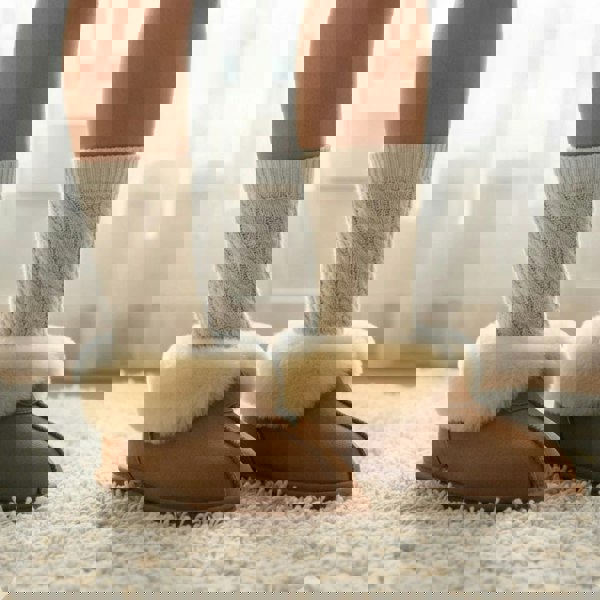 Leather Company Glacier - Women's Sheepskin Suede Comfort Bootie