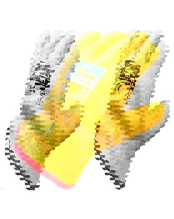 Himalayan Mens/Womens Full Fleece Lined Leather Winter Cold Drivers Gloves