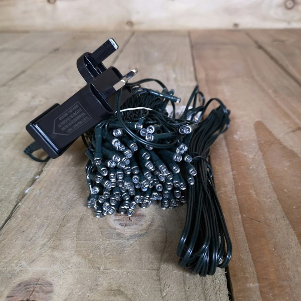 Samuel Alexander 200 LED 16m Indoor Outdoor Christmas Multi Function Mains Operated String Lights with Timer in Multicoloured