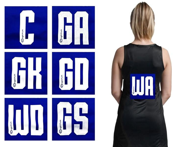 Netball Position Patches – Full-Team 14-Pack - Optimum