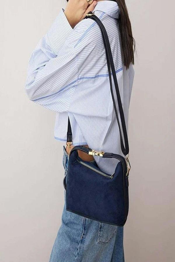 WOVCOR Suede Mini City Hand and Shoulder Bag