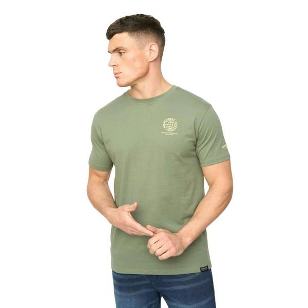 Crosshatch Mens Chittingtons T-Shirt - Black Olive - 