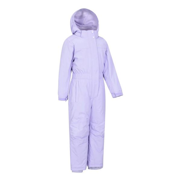 Mountain Warehouse Childrens/Kids Cloud All In One Waterproof Snowsuit - Light Purple - 
