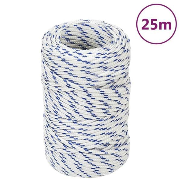 Berkfield Boat Rope White 2 mm 25 m Polypropylene