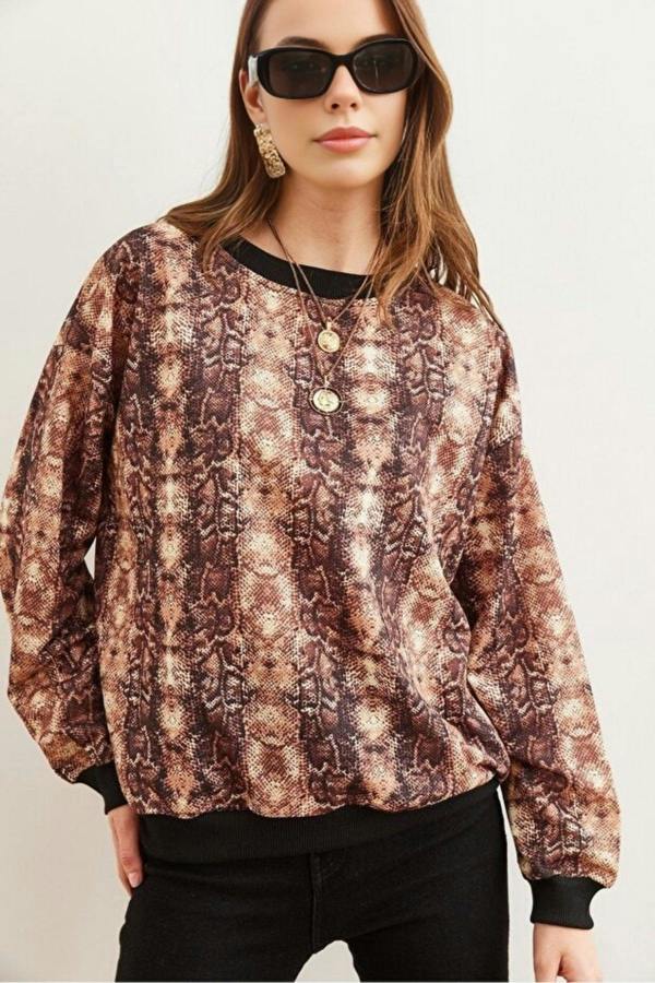 Hoxton Gal Basic Soft-Textured Oversized Sweatshirt