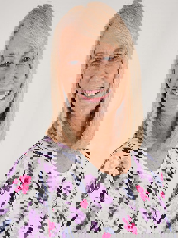 TIGI-Wear Cascade Border Print Top