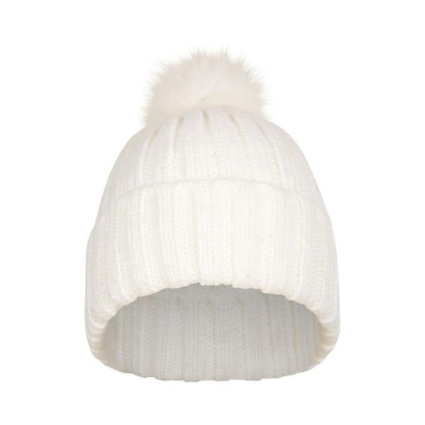 Mountain Warehouse Womens/Ladies Geneva Borg Lined Beanie - White - 