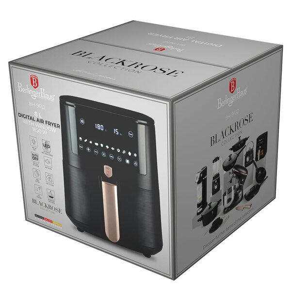 Berlinger Haus Air fryer, 8 L Berlinger Haus BH9652 Black Rose