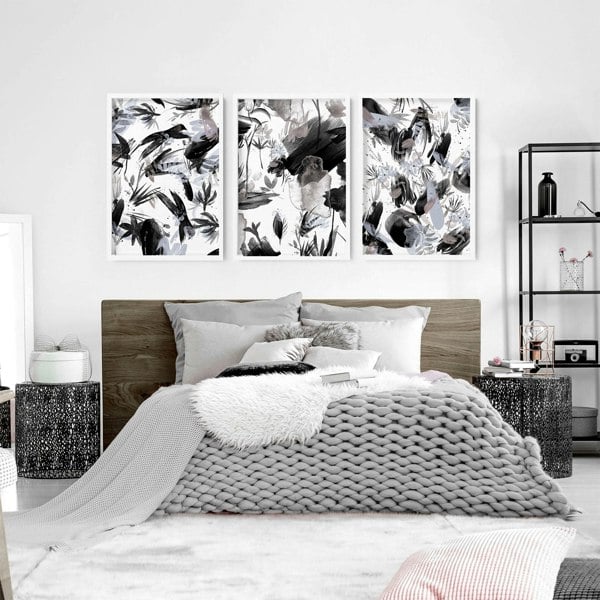 Bohemian maximalist decor for Bedroom | set of 3 wall art prints