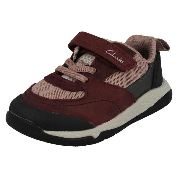 Clarks Childrens Clarks Casual Hook And Loop Fastening Trainers Steggy Stride