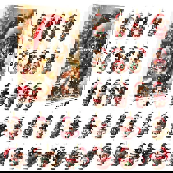 Leaper Dachshund Pendant Countdown Calendar-4 Styles