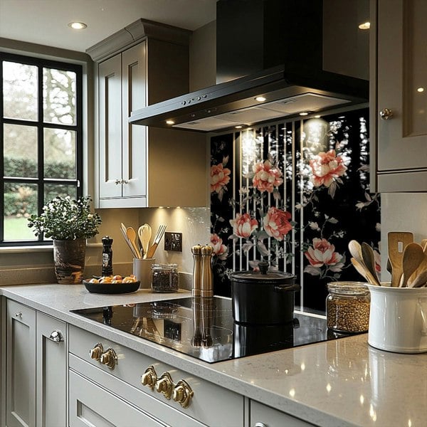 Benjamin Tate Design Flowers Splash Back