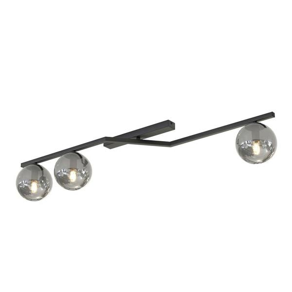 Emibig NATON Ceiling lamp 3 x E14 Black with Graphite Shade