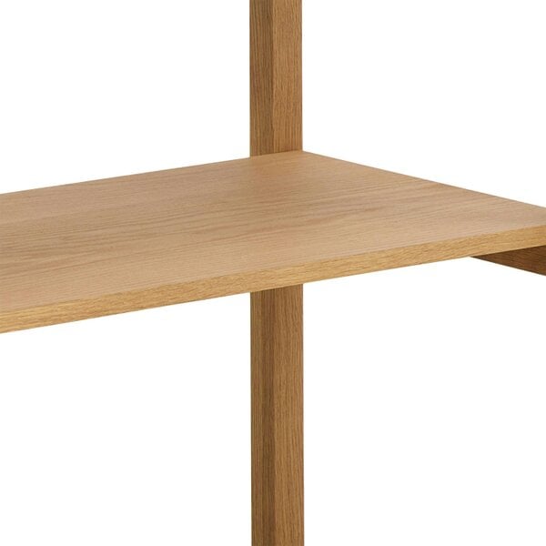Wyld Haus Kigali Rectangular 3 Shelves Oak Bookcase